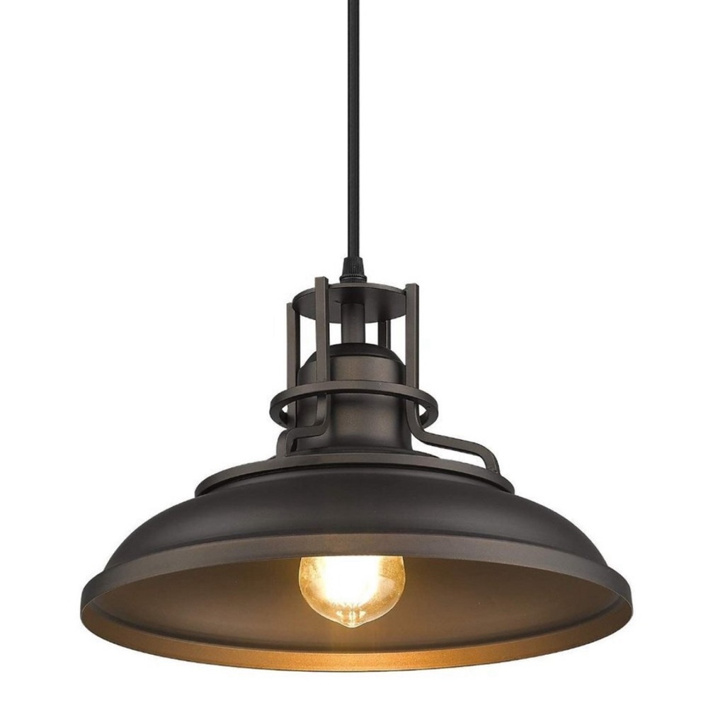 FEMILA Farmhouse Pendant Light,12-Inch Barn Vintage Hanging Light Fixture